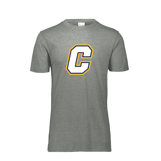 [FTSCUBGY-AS-LOGO2] Decker Men's Tri-Blend T-Shirt - Short Sleeve (Adult S, Gray, Logo 2)