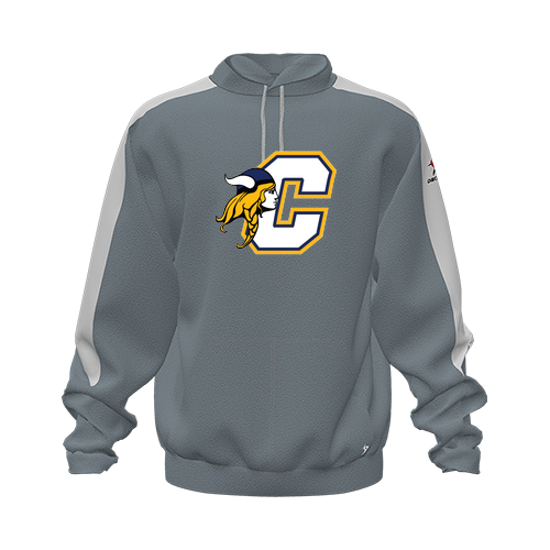 [CUS-DFW-HOOD-FLC-LSL-GRY-YXS-LOGO1] Hoodie (Youth XS, Gray, Logo 1)