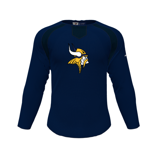 [CUS-DFW-PULL-FLC-CNK-LSL-NVY-YS-LOGO3] Pullover (Youth S, Navy, Logo 3)