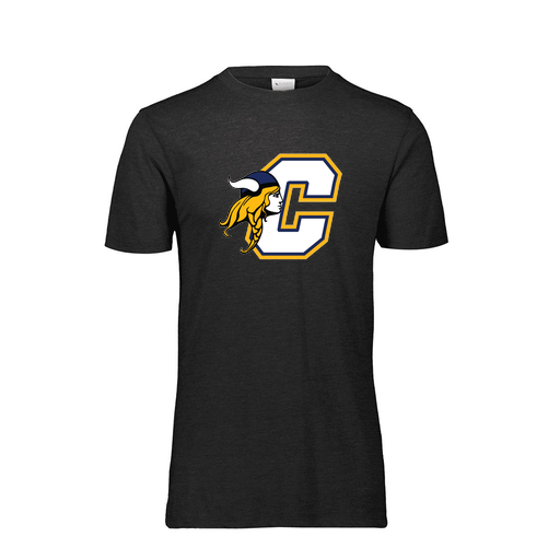 [FTSCUBBK-YS-LOGO1] Decker Youth Tri-Blend T-Shirt - Short Sleeve (Youth S, Black, Logo 1)