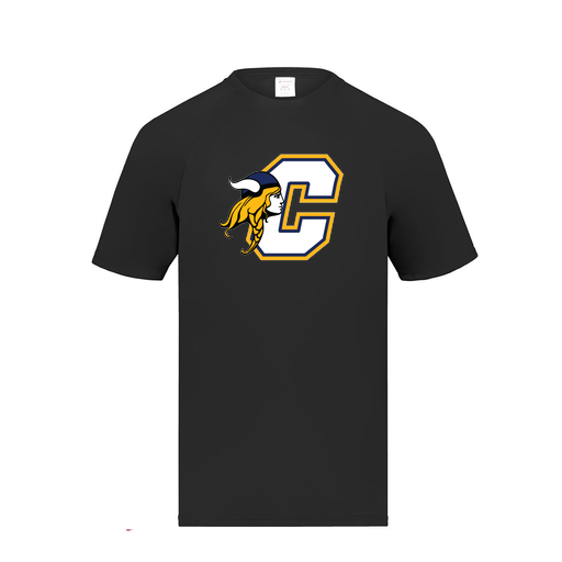 [2791.080.S-LOGO1] Youth Smooth Sport T-Shirt (Youth S, Black, Logo 1)