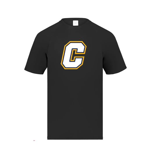 [2791.080.S-LOGO2] Youth Smooth Sport T-Shirt (Youth S, Black, Logo 2)