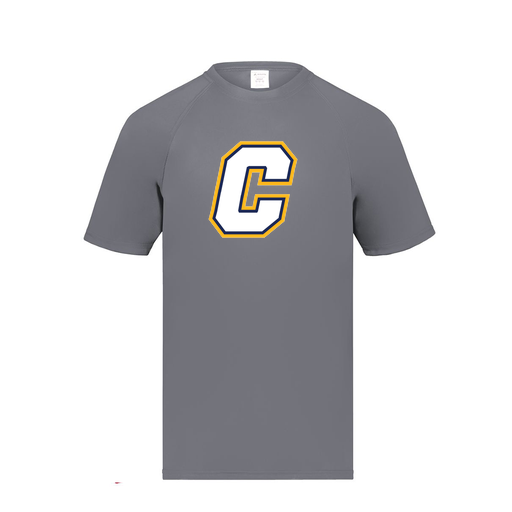 [2791.059.S-LOGO2] Youth Smooth Sport T-Shirt (Youth S, Gray, Logo 2)