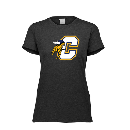 [FTSCUBBK-FAXS-LOGO1] Decker Women's Tri-Blend T-Shirt - Short Sleeve (Female Adult XS, Black, Logo 1)