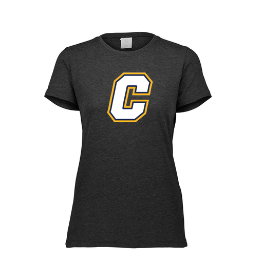 [FTSCUBBK-FAXS-LOGO2] Decker Women's Tri-Blend T-Shirt - Short Sleeve (Female Adult XS, Black, Logo 2)