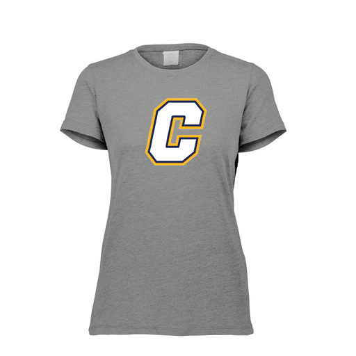 [FTSCUBGY-FAXS-LOGO2] Decker Women's Tri-Blend T-Shirt - Short Sleeve (Female Adult XS, Gray, Logo 2)