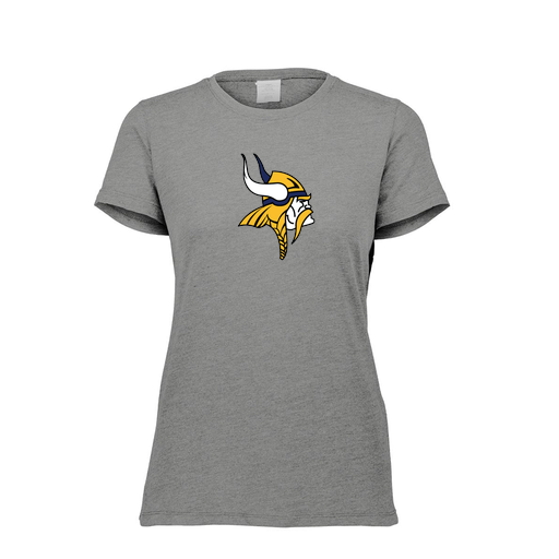 [FTSCUBGY-FAXS-LOGO3] Decker Women's Tri-Blend T-Shirt - Short Sleeve (Female Adult XS, Gray, Logo 3)
