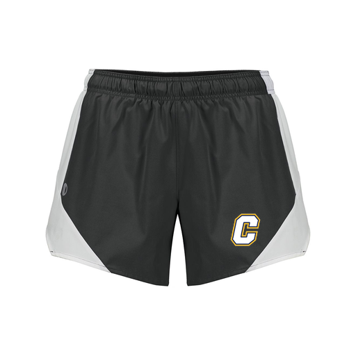 [229489.420.S-LOGO2] Girls Olympus Shorts (Female Youth S, Black, Logo 2)