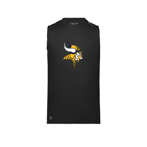 [222593.080.S-LOGO3] Men's CoolDry TankTop (Adult S, Black, Logo 3)