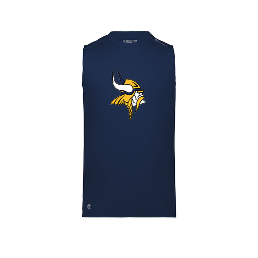 [222593.065.S-LOGO3] Men's CoolDry TankTop (Adult S, Navy, Logo 3)