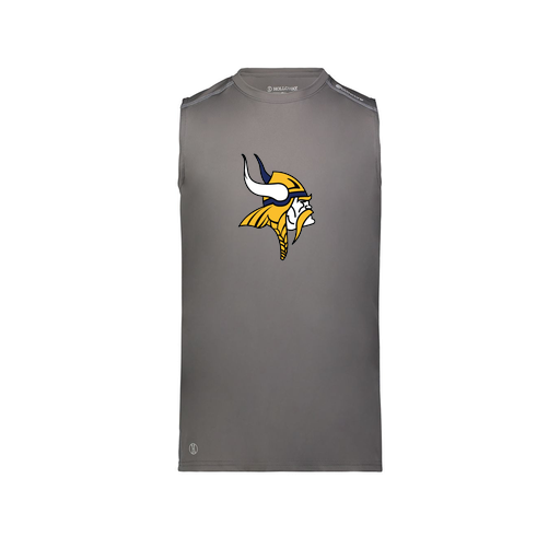 [222593.98D.S-LOGO3] Men's CoolDry TankTop (Adult S, Gray, Logo 3)