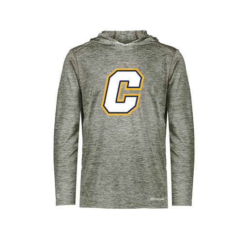 [FOLHCGGY-AS-LOGO2] Decker Men's Charge Hoodie (Adult S, Gray, Logo 2)