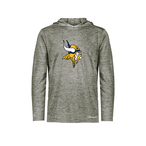 [FOLHCGGY-AS-LOGO3] Decker Men's Charge Hoodie (Adult S, Gray, Logo 3)