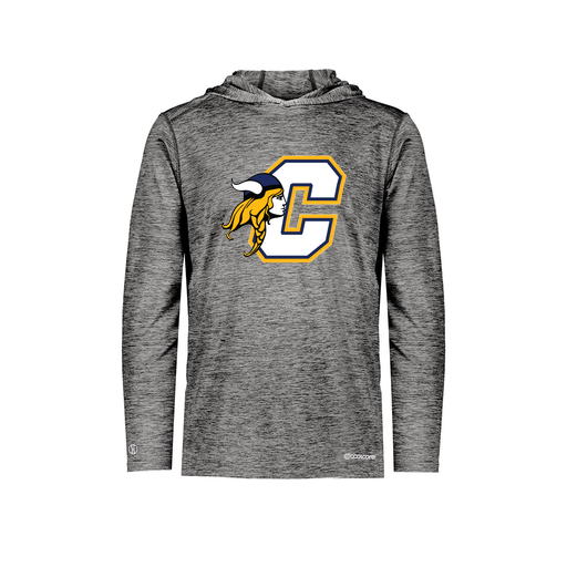 [FOLHCGBK-YS-LOGO1] Decker Youth Charge Hoodie (Youth S, Black, Logo 1)