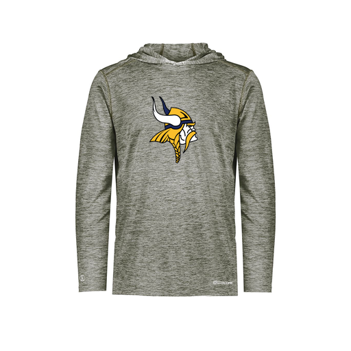 [FOLHCGGY-YS-LOGO3] Decker Youth Charge Hoodie (Youth S, Gray, Logo 3)